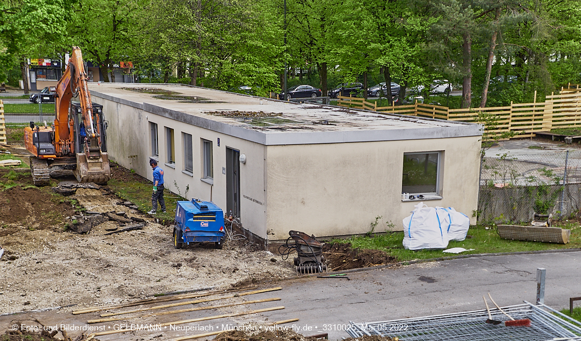 05.05.2022 - Baustelle am Haus für Kinder in Neuperlach